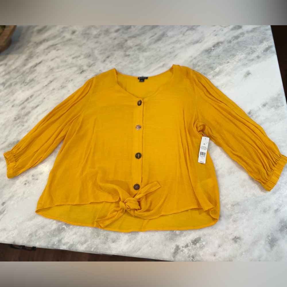 Womens Gold New Direction 3/4 sleeve